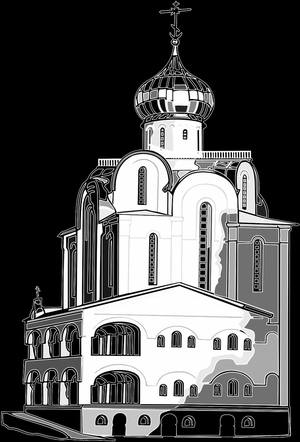 Благовещенский Собор - картинки для гравировки